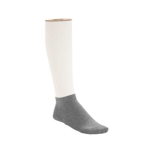 Sneakersocken mit Baumwollsohle für Damen, Graumeliert, 2er-Pack