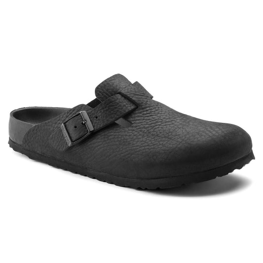 Boston Classic Footbed: Black Exquisite Nubuck
