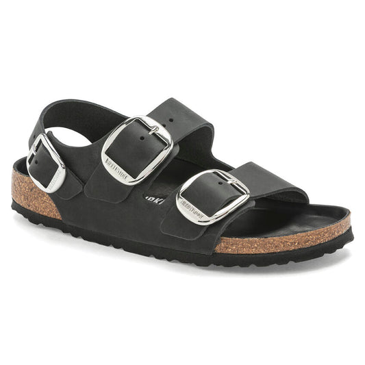 Milano Classic Footbed: Big Buckle Black Oiled