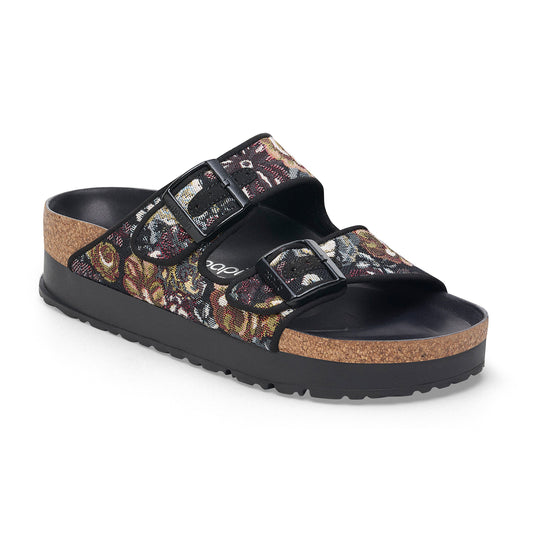 Arizona Platform Brocade Black Microfiber