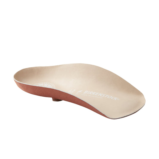 Blaue Heels mit Fußbett in Beige aus Leder