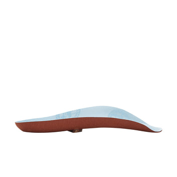 Blaue Fußbett-Absätze aus Textil