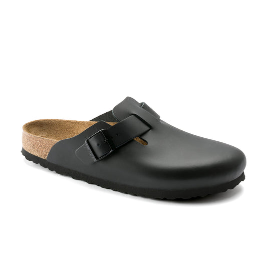 Boston Black Smooth Leather