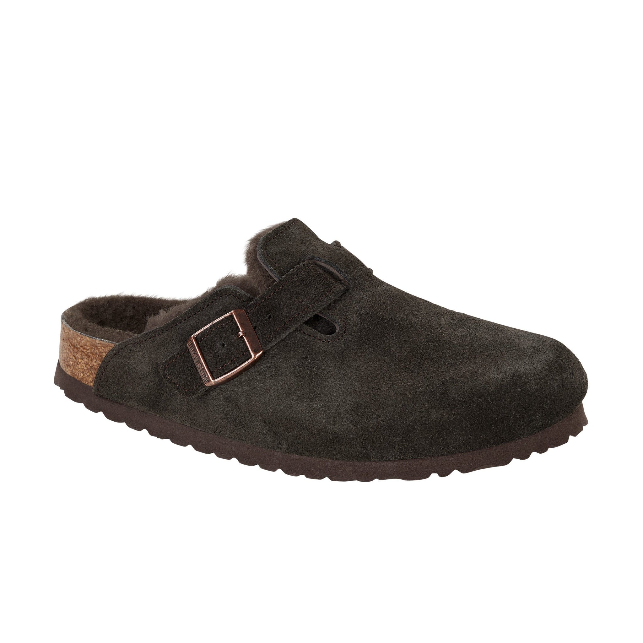 Boston Mokka Wildleder/Lammfell