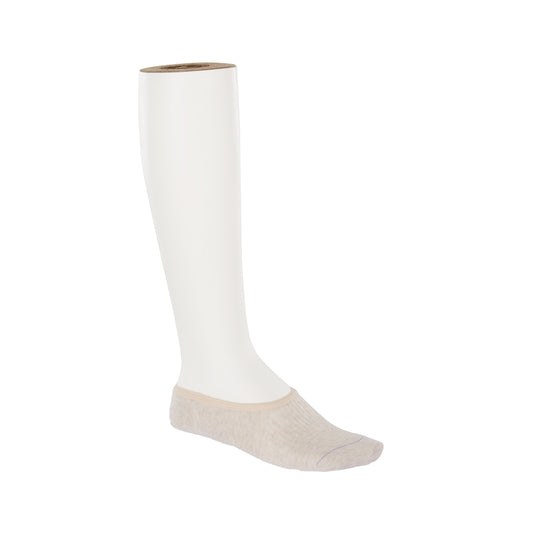 Unsichtbare Socken mit Baumwollsohle für Damen in Beige