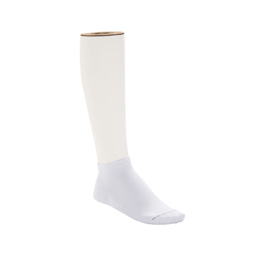 Sneakersocken mit Baumwollsohle für Damen, Weiß, 2er-Pack