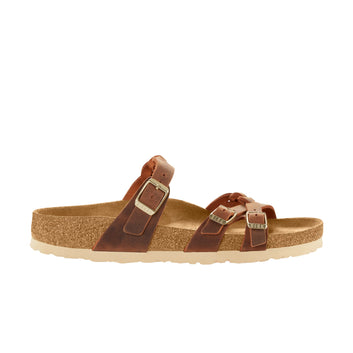 Franca Braided Cognac Oiled Leather