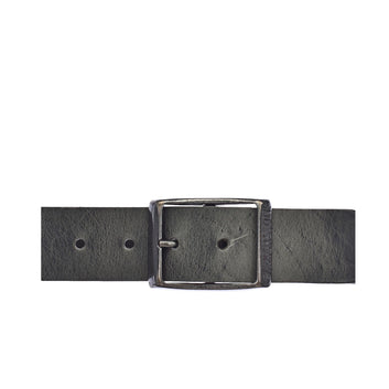 Kansas Gray Oiled Leather 35mm One Size