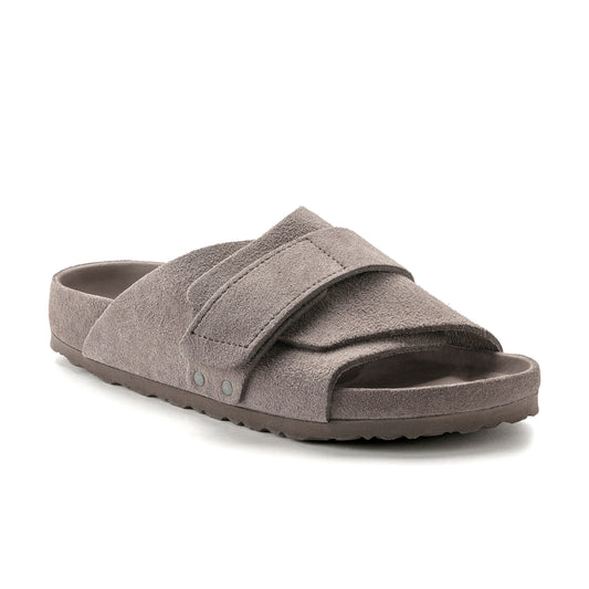 Kyoto Exquisite Gray Taupe Suede Leather