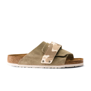 Kyoto Gray Taupe/Camo Almond Suede Leather