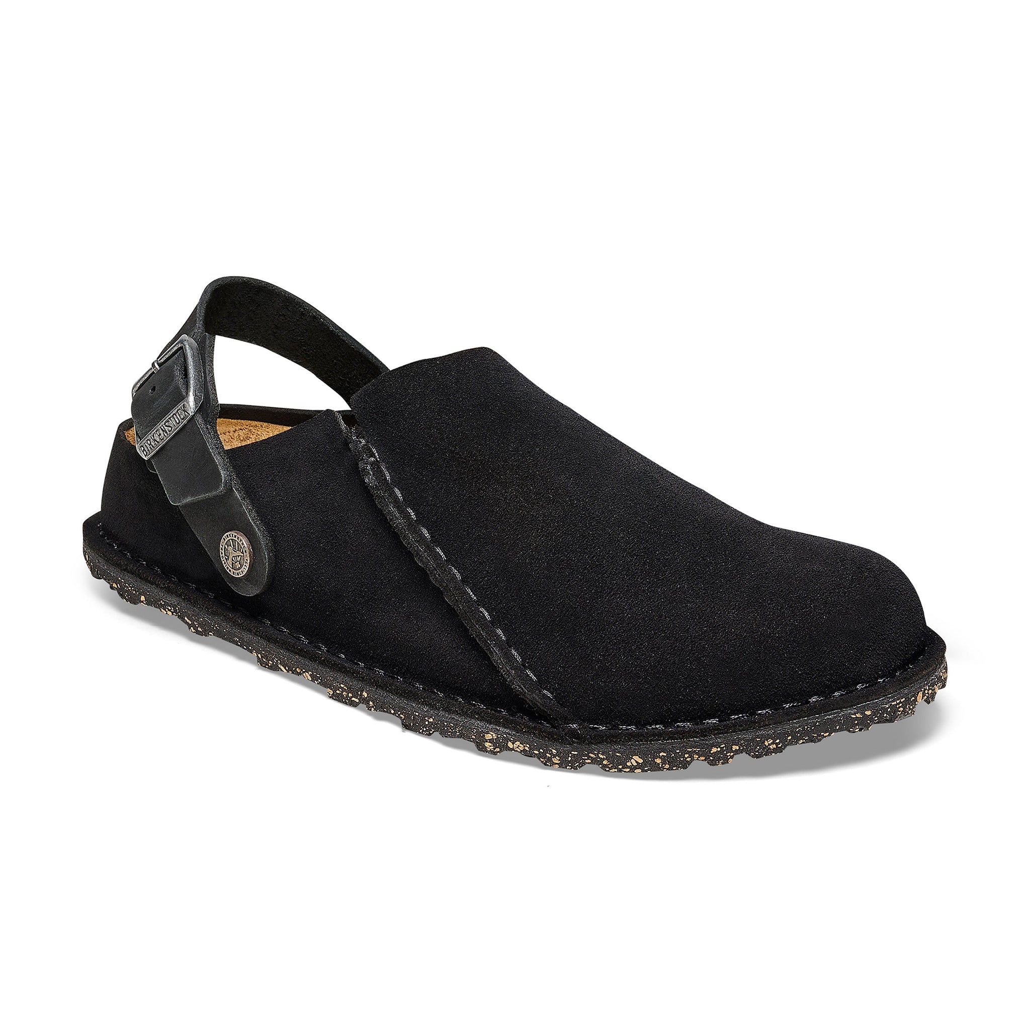 Lutry Black Suede Leather