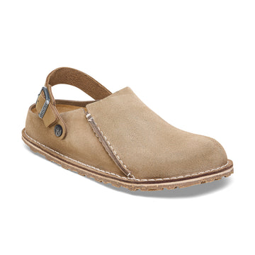 Lutry Gray Taupe Suede Leather