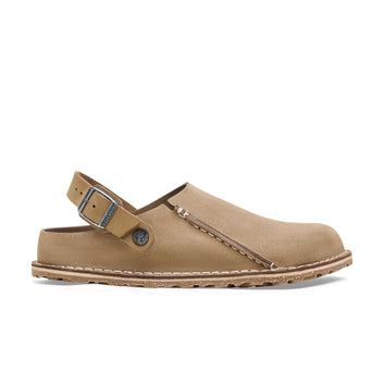 Lutry Gray Taupe Suede Leather