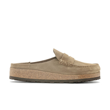 Naples Taupe Suede Leather