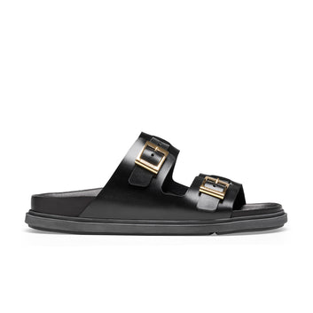 St Barths Black Natural Leather