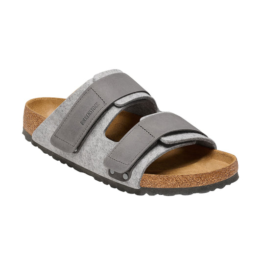 Uji Authentic Felt Hellgrau Geöltes Leder/Filz