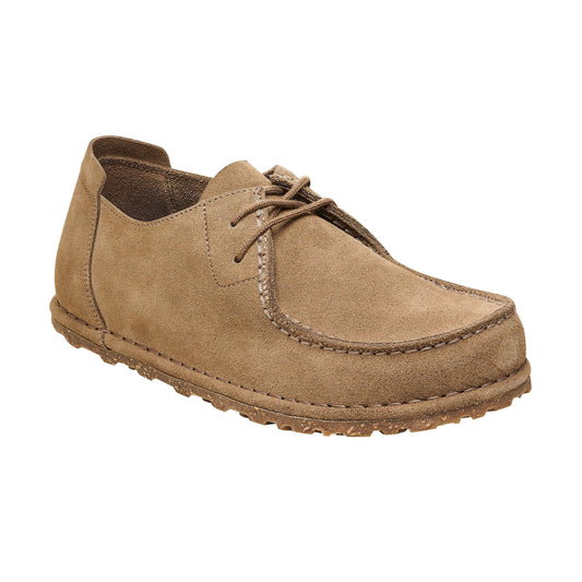Utti Lace Gray Taupe Suede Leather